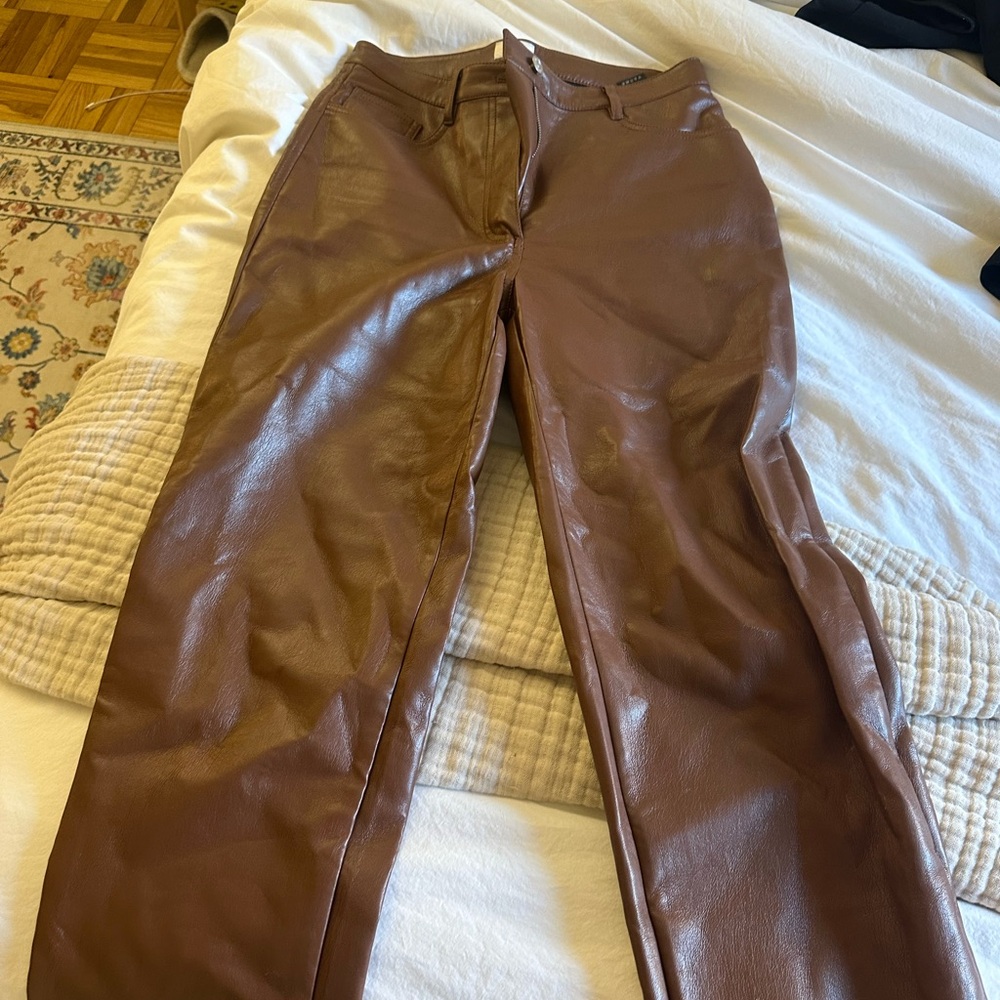 Brown Leather Pants